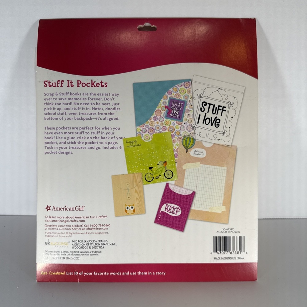American Girl‎ Crafts Stuff It Pockets 6pocket Pack - Picture 2 of 2